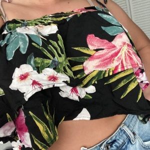Floral rip curl tank